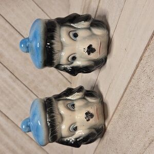 Vintage Poodle Dogs In Beret Salt & Pepper Shakers